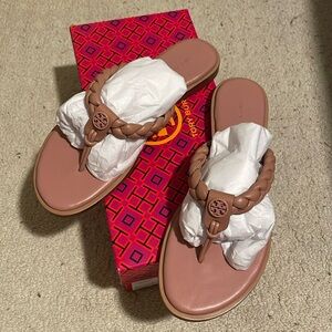 TORY BURCH Braided Benton Thong Sandal